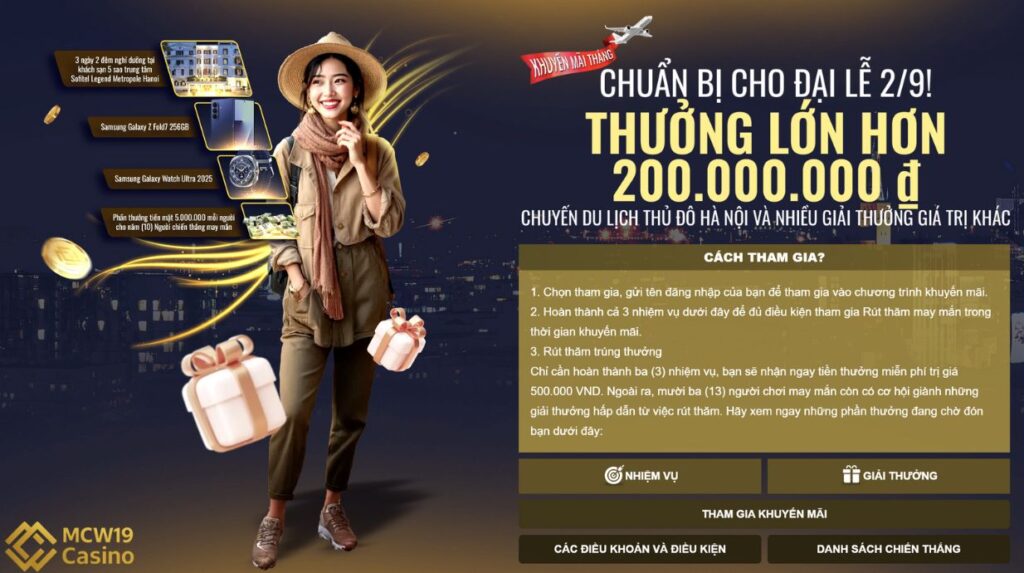 Khuyến Mãi Chào Mừng Lễ 2/9 Hành Trình Săn Thưởng Rực Rỡ